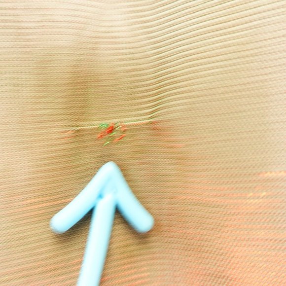 SILENCE +‎ NOISE Womens Brown Green T Shirt SMALL Sheer Sparkle Iridescent Mesh - Picture 8 of 13